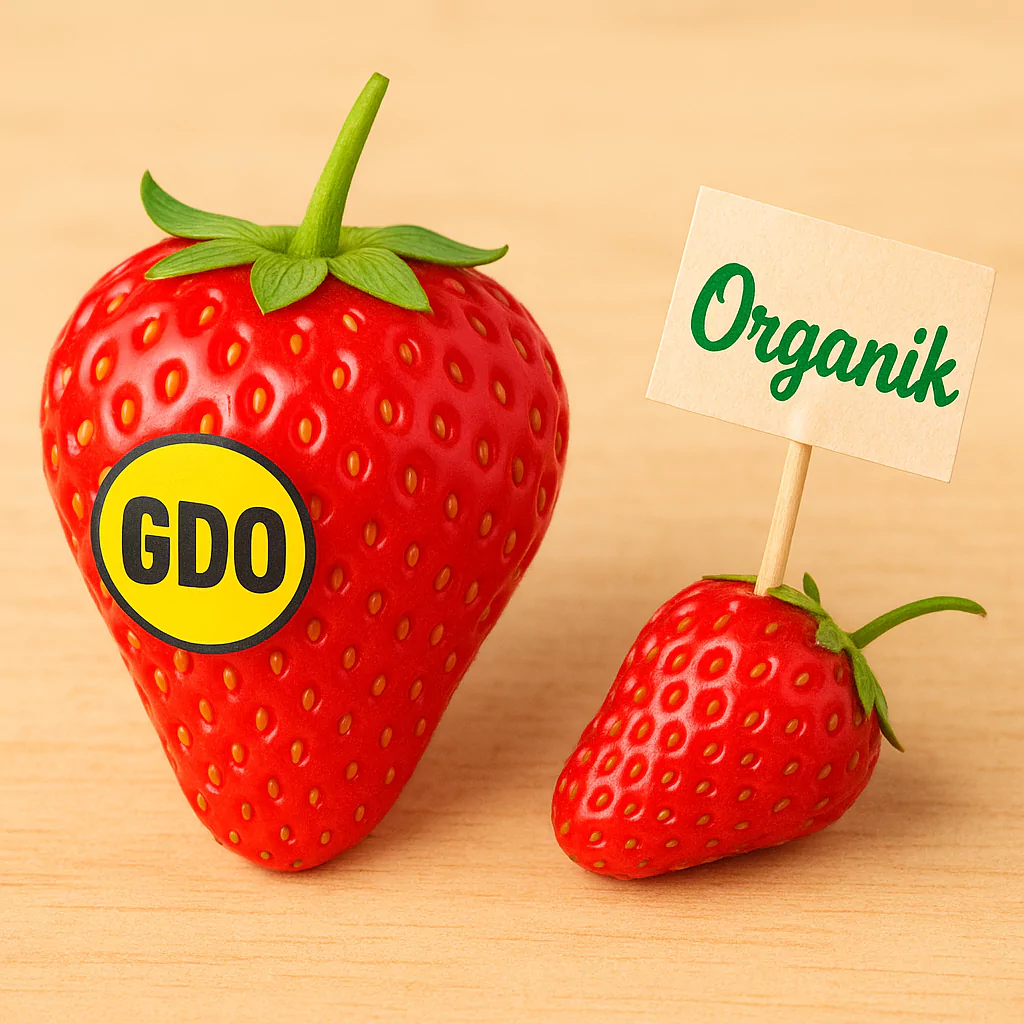 Görsel: GDO'lu ve Organik Tarım Ürünlerinin Çizimi