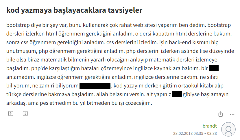 Görsel: Bilgisayar Mühendisi Olup Kod Yazmaya Başlayacaklara Tavsiyeler