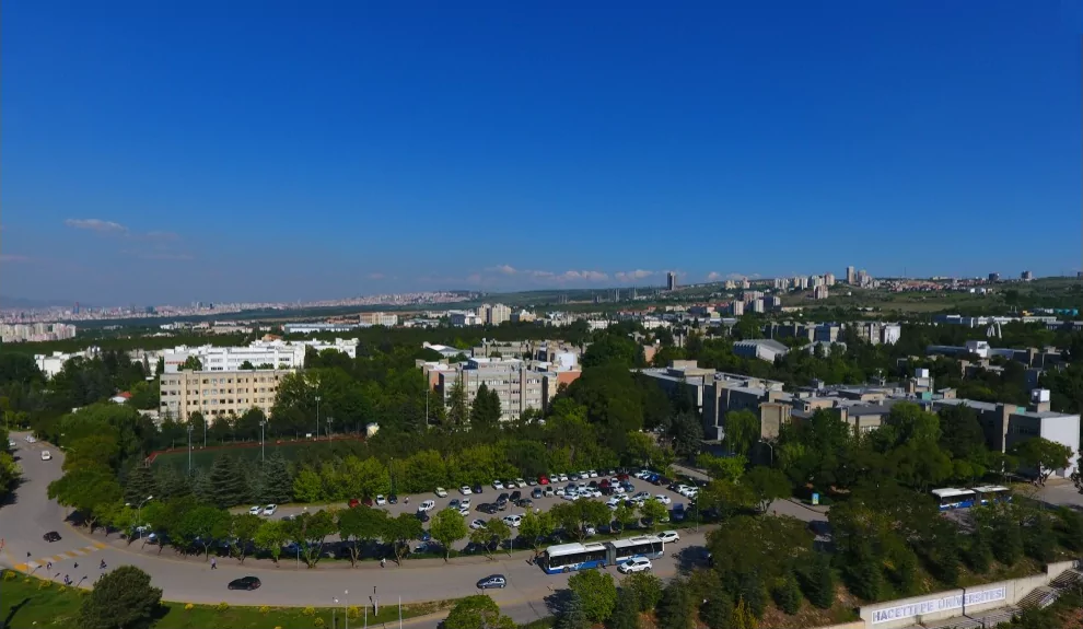 Görsel: Hacettepe Üniversitesi'nin Beytepe Kampüsü'nden Kuşbakışı Bir Kare