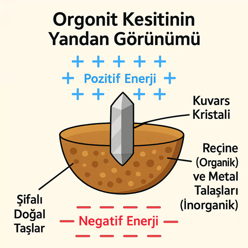 Görsel: Orgonitlerin İçeriği ve Temel Çalışma Prensibi