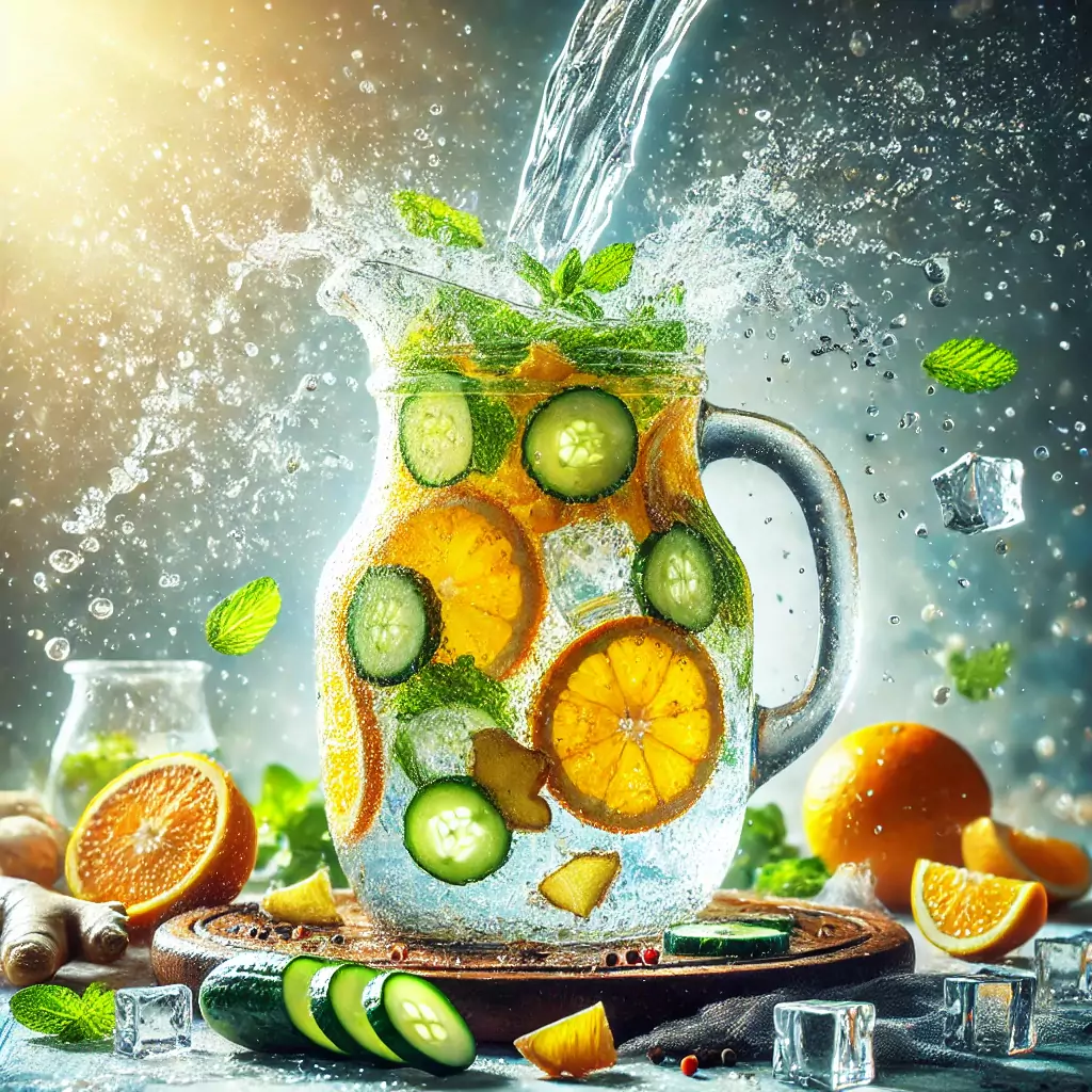 Ev Yapımı Ferahlatıcı Detoks İçeceği
