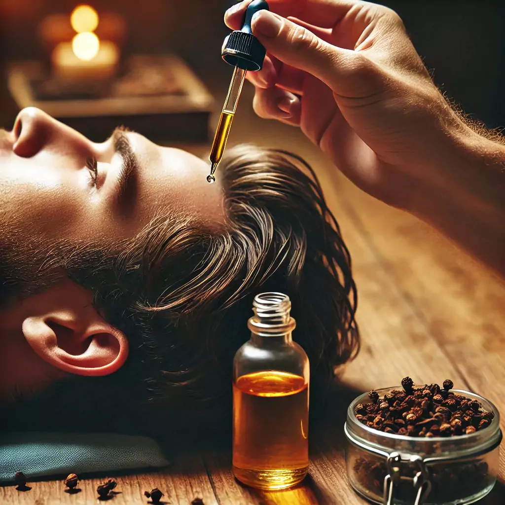 Saç Dökülmesine Karşı Saç Köklerine Karanfil Kürü Uygulanması