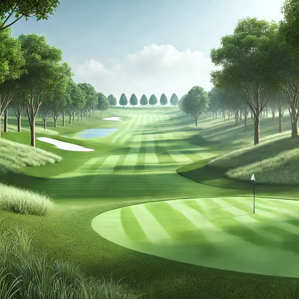 Görsel: Açık Havada Profesyonel Engelleri Bulunan Bir Golf Sahası