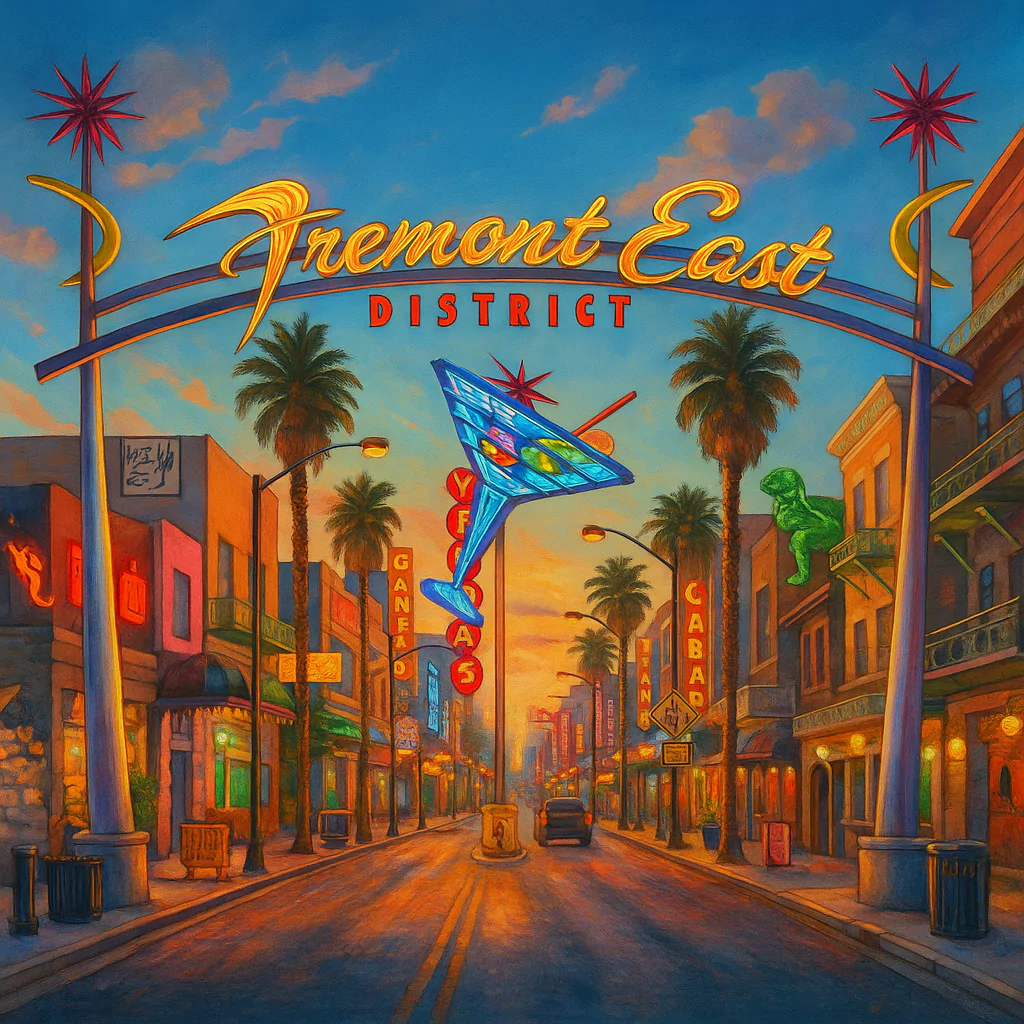 Görsel: Fremont Caddesi, Las Vegas / Amerika
