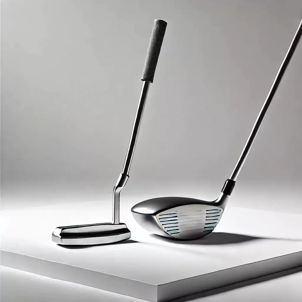 Görsel: Golfte Kullanılan İki Ana Sopa Türü Olan Putter ve Driver