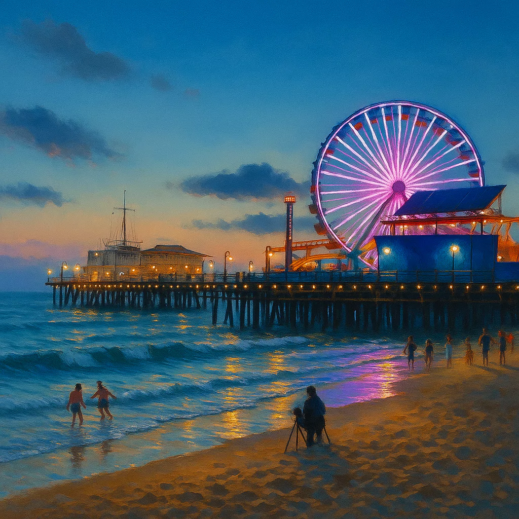Görsel: Santa Monica İskelesi, Los Angeles / Amerika