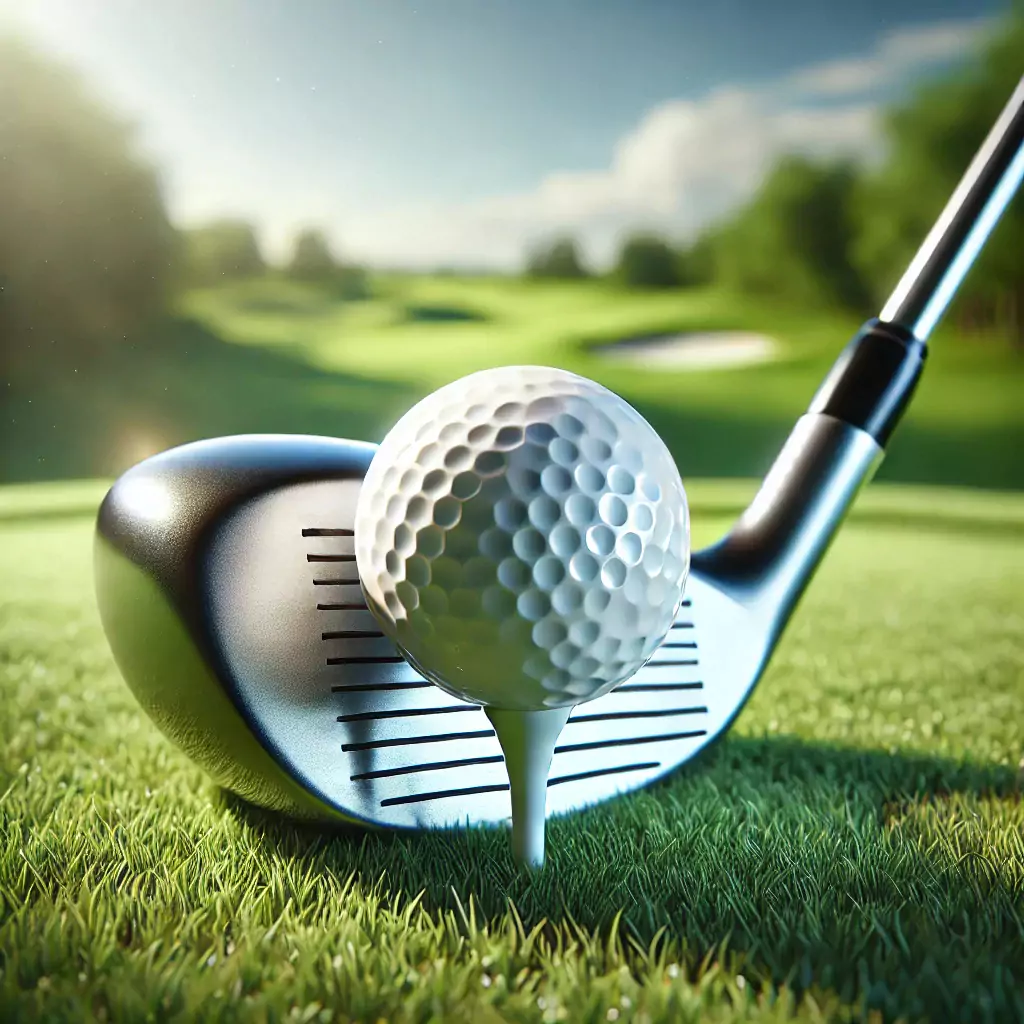 Görsel: Ti Üzerindeki Golf Topunun Vuruştan Önce Konumlandırılması