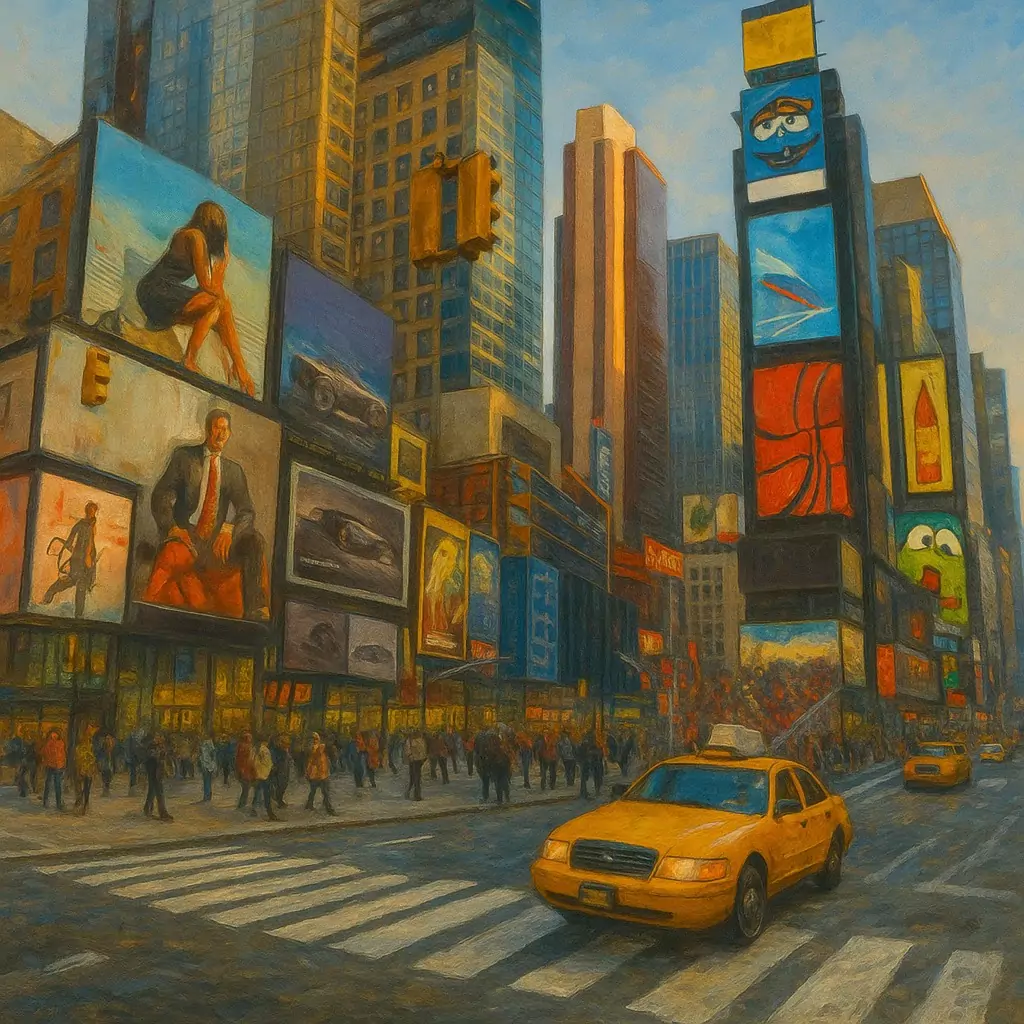 Görsel: Times Meydanı, New York / Amerika