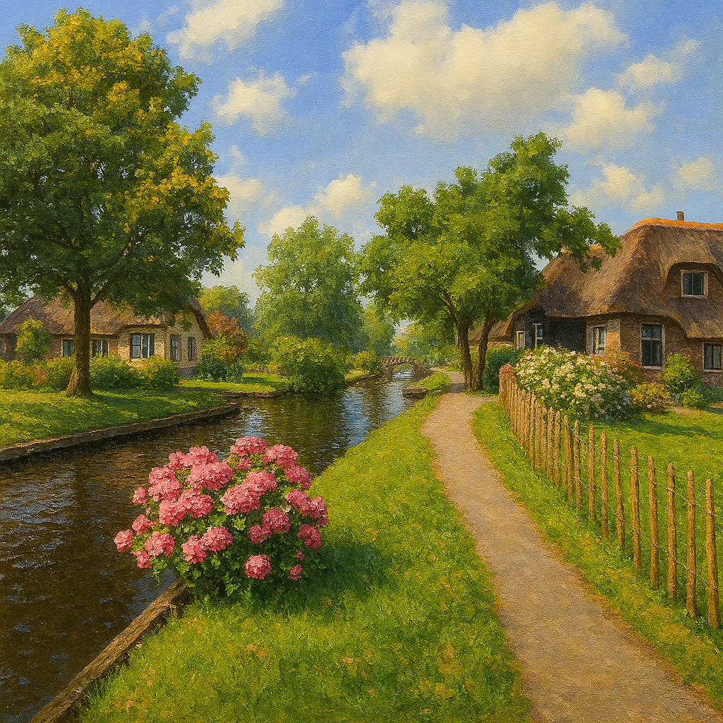 Görsel: Binnenpad, Giethoorn / Hollanda