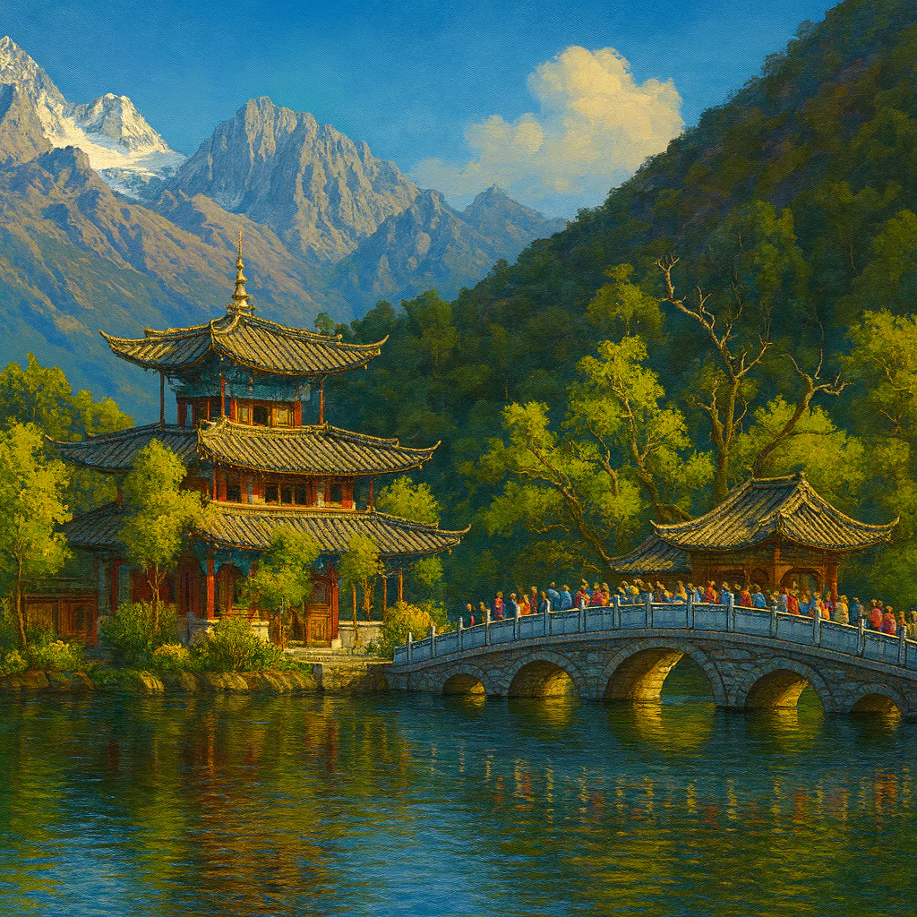 Görsel: Kara Ejderha Gölü Parkı, Lijiang / Çin