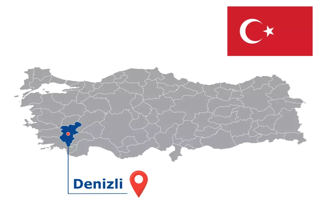 Görsel: Denizli'nin Türkiye İçindeki Konumu (© iStock.com / kesamsak)