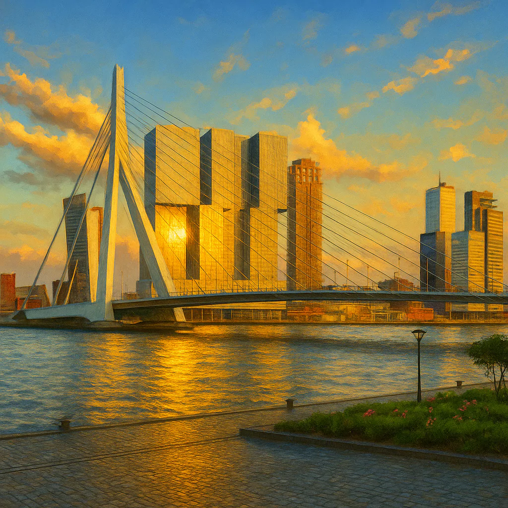 Görsel: Erasmus Köprüsü, Rotterdam / Hollanda