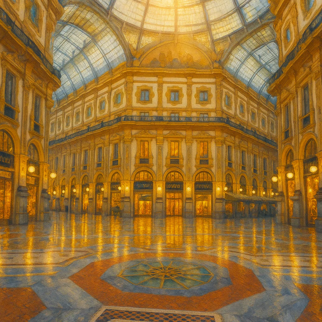 Görsel: Galleria Vittorio Emanuele II, Milano / İtalya