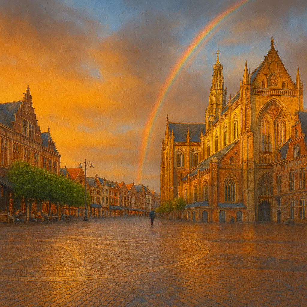 Görsel: Büyük Pazar Meydanı, Haarlem / Hollanda