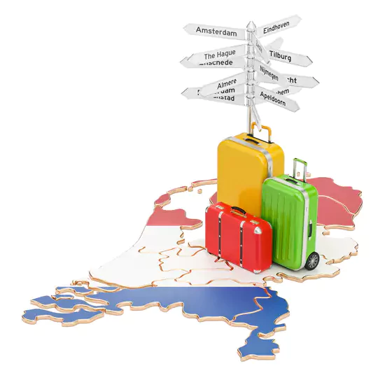 Görsel: Hollanda'da Gezilebilecek En Turistik Şehirler (© Alexlmx | Dreamstime.com)