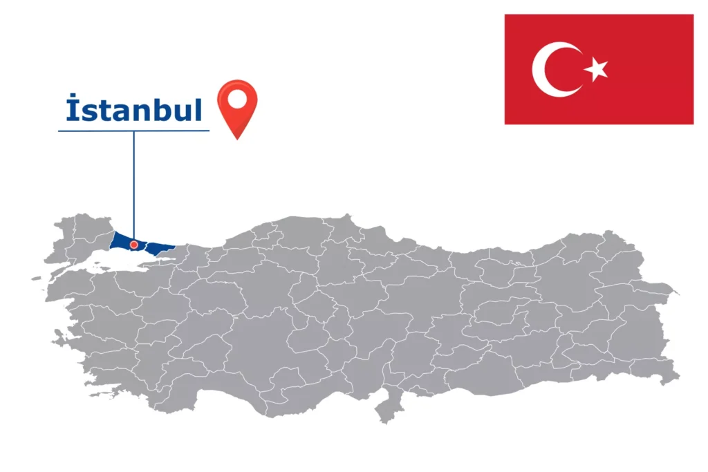 Görsel: İstanbul'un Türkiye İçindeki Konumu (© iStock.com / kesamsak)