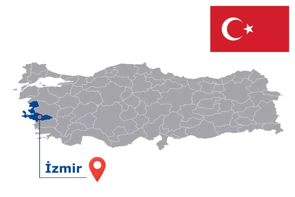Görsel: İzmir'in Türkiye İçindeki Konumu (© iStock.com / kesamsak)
