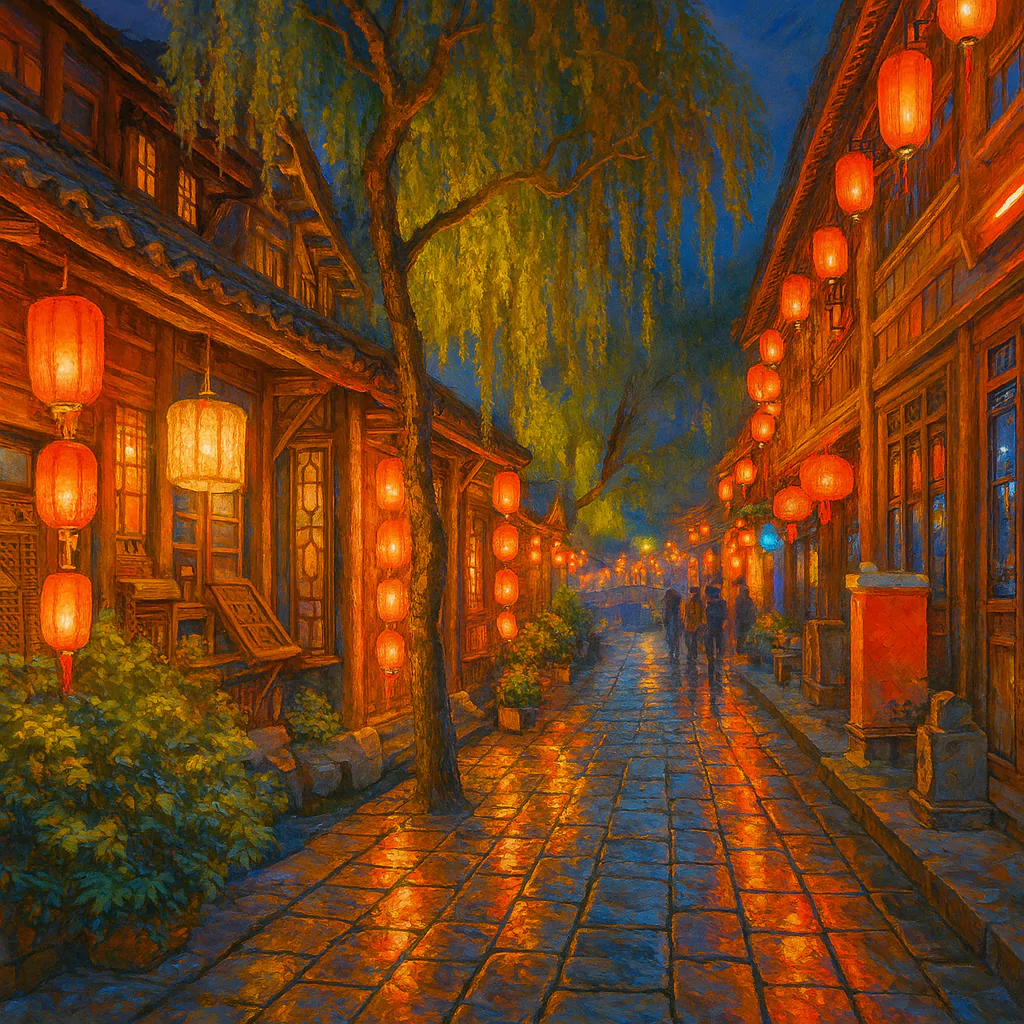 Görsel: Jinli Antik Caddesi, Chengdu / Çin