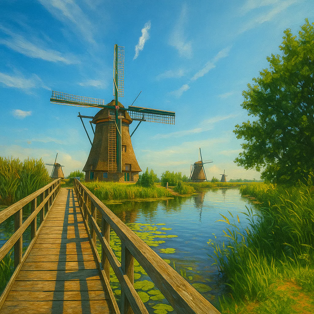 Görsel: Kinderdijk Yel Değirmenleri, Rotterdam / Hollanda