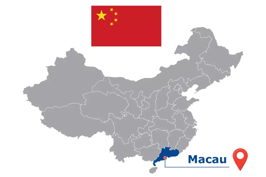 Görsel: Macau'nun Çin İçindeki Konumu (© iStock.com / kesamsak)