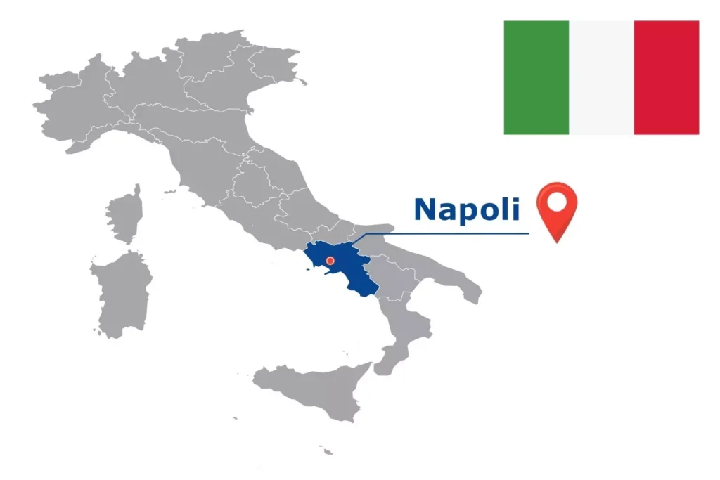 Görsel: Napoli'nin İtalya İçindeki Konumu (© iStock.com / kesamsak)