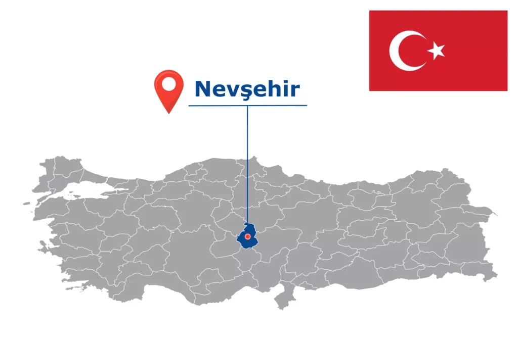 Görsel: Nevşehir'in Türkiye İçindeki Konumu (© iStock.com / kesamsak)