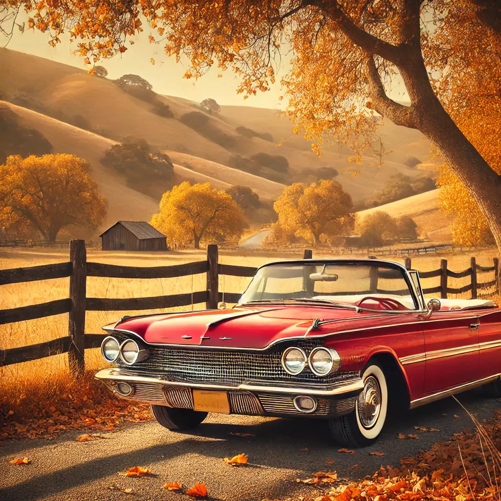 Görsel: Nostalik Bir Cabrio (Convertible) Otomobil