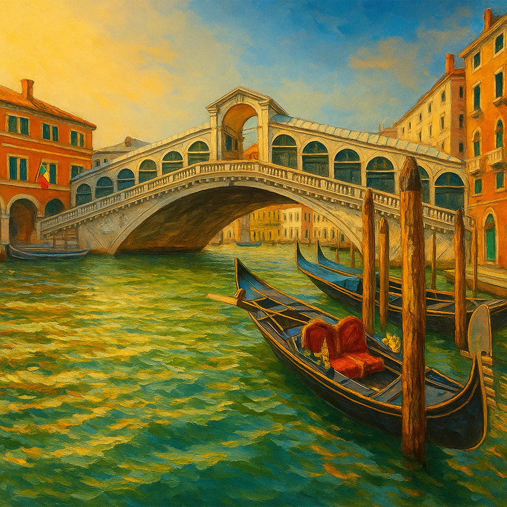 Görsel: Rialto Köprüsü, Venedik / İtalya