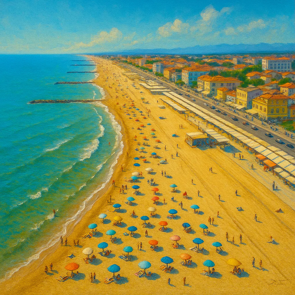 Görsel: Rimini Plajı, Rimini / İtalya