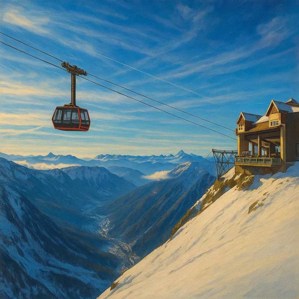 Görsel: Aiguille du Midi, Chamonix-Mont-Blanc / Fransa