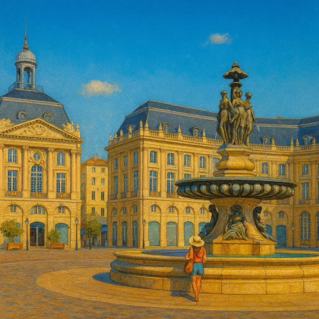 Görsel: Borsa Meydanı, Bordeaux / Fransa