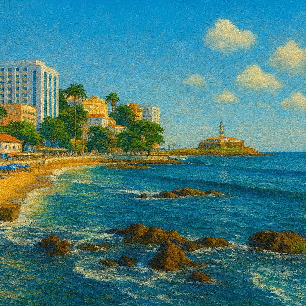 Görsel: Farol da Barra Plajı, Salvador / Brezilya