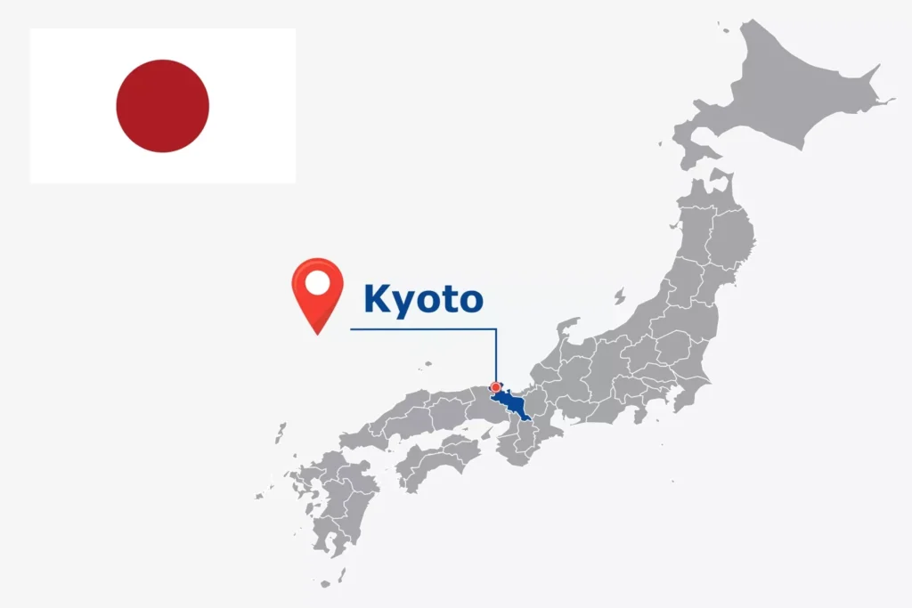 Görsel: Kyoto'nun Japonya İçindeki Konumu (© iStock.com / kesamsak)