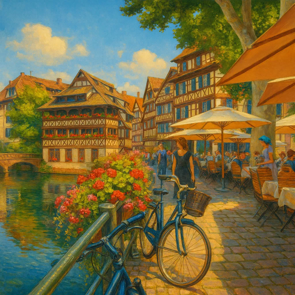 Görsel: La Petite France Mahallesi, Strasbourg / Fransa