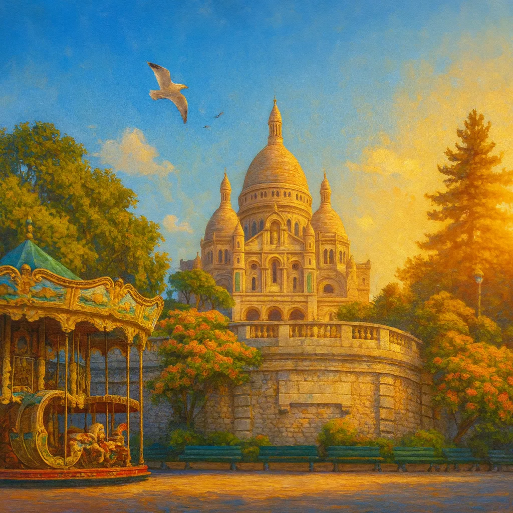 Görsel: Montmartre ve Sacré-Cœur Bazilikası, Paris / Fransa