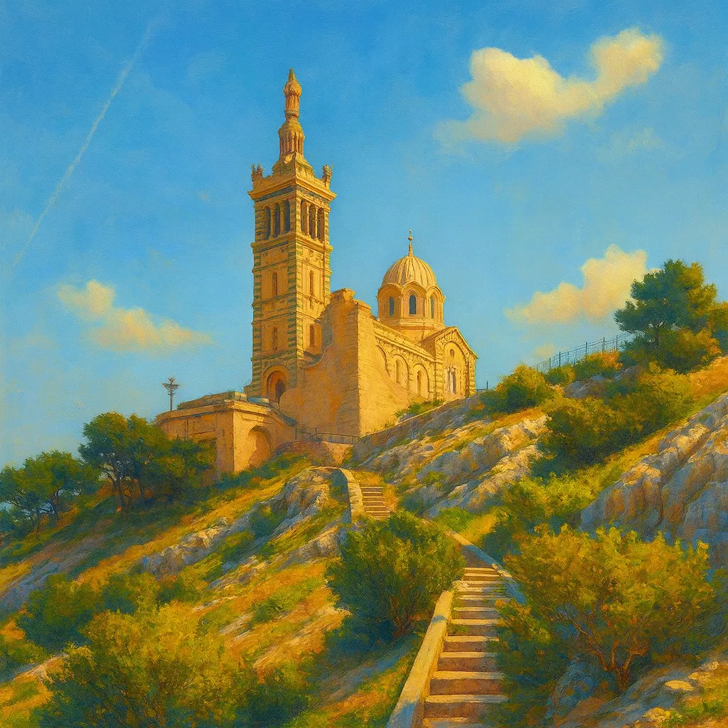 Görsel: Notre-Dame de la Garde Bazilikası, Marsilya / Fransa