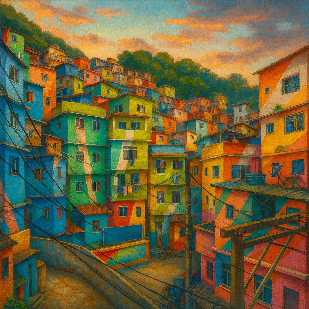 Görsel: Santa Marta Favelası, Rio de Janeiro / Brezilya