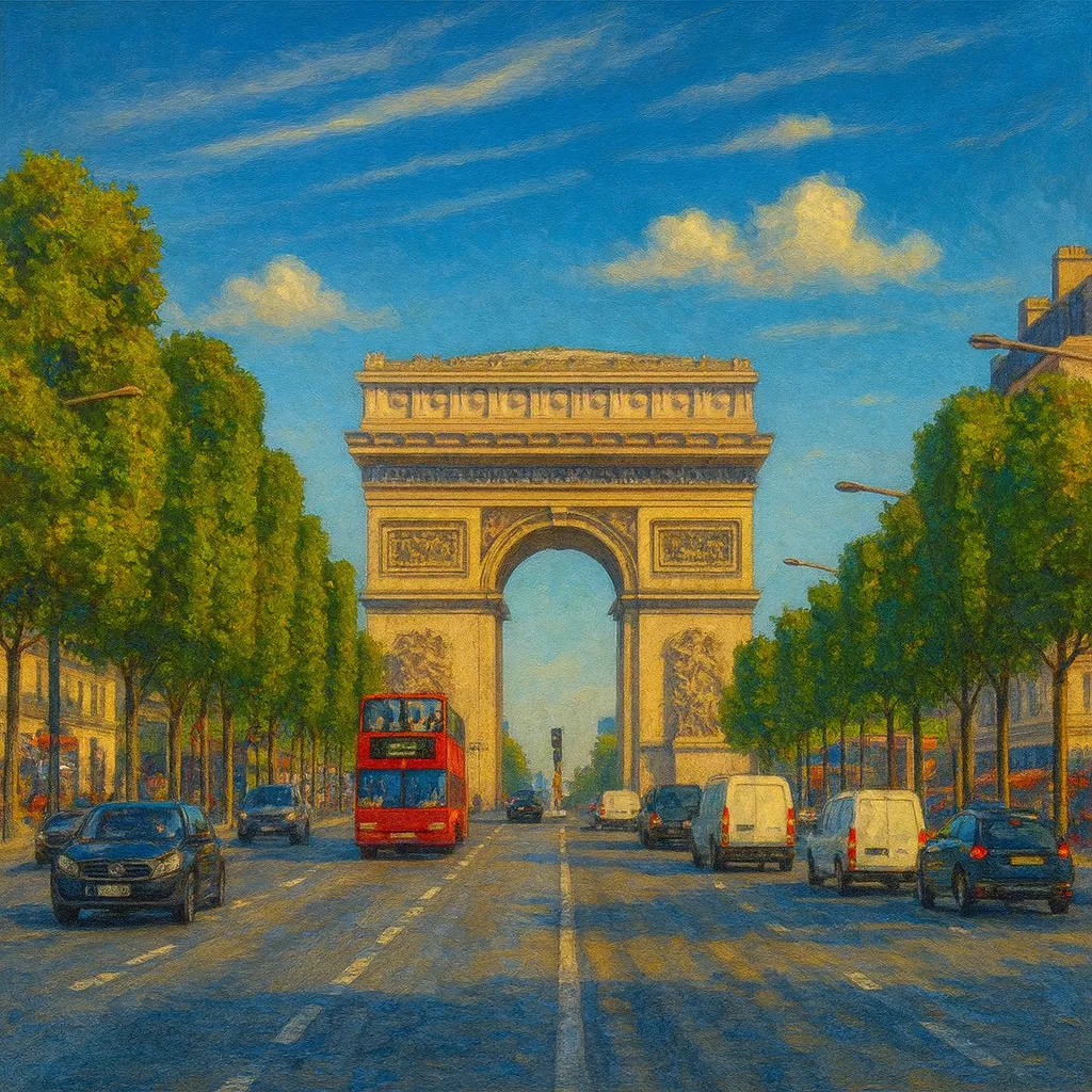 Görsel: Şanzelize Caddesi, Paris / Fransa