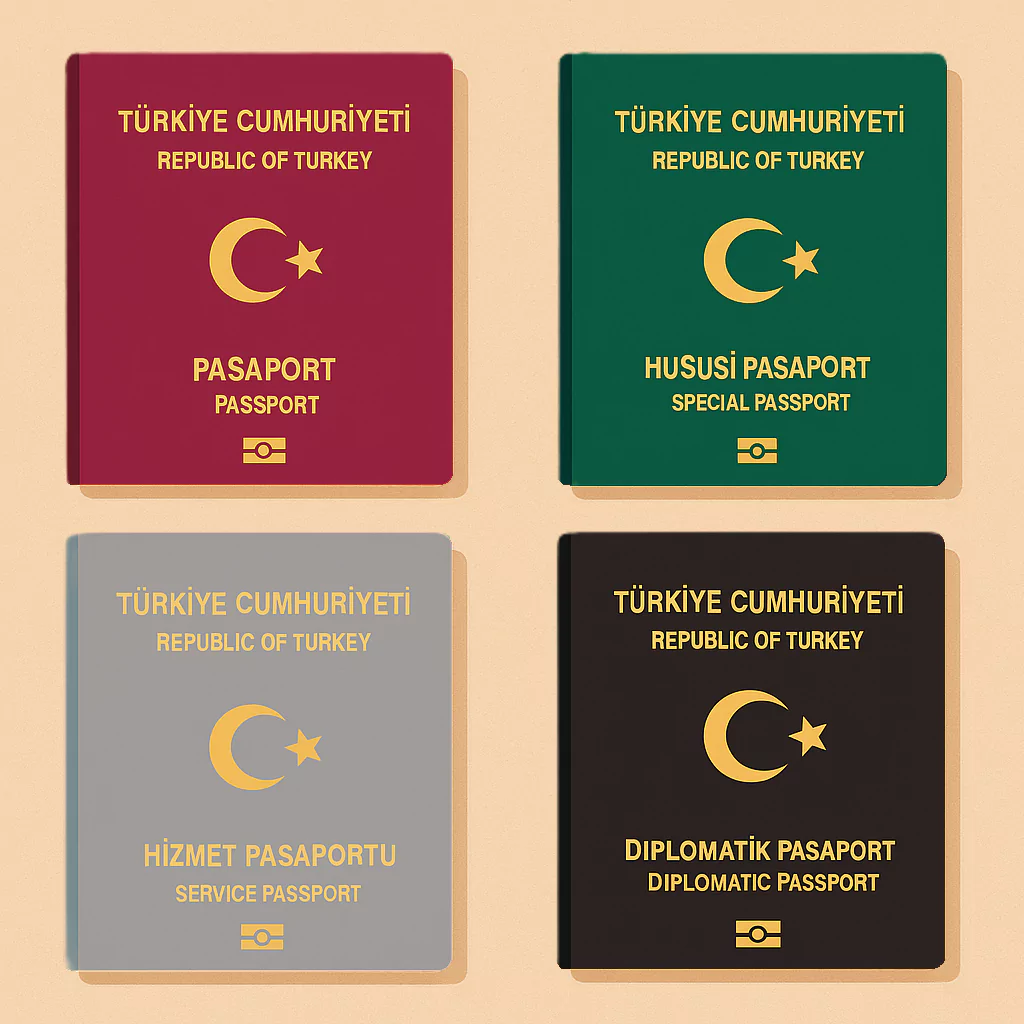 Görsel: Türkiye Cumhuriyeti'nde Geçerli Olan Pasaport Türleri