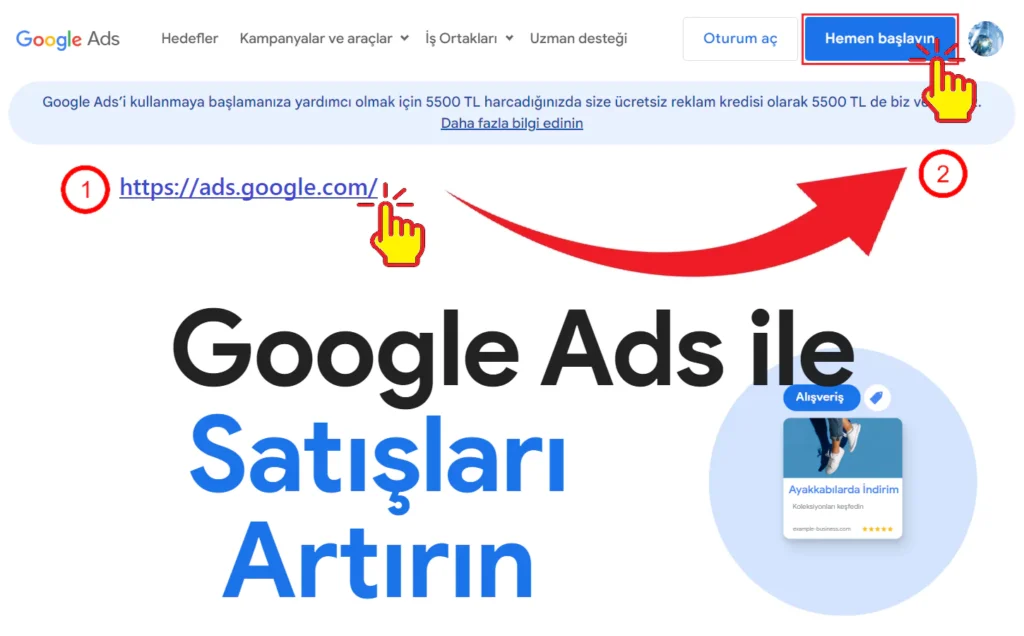Görsel: Google Ads Hesabı ve Kampanyası Oluşturmak