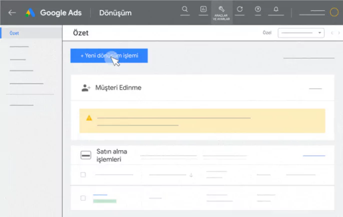 Görsel: Google Ads İle Dönüşüm Kurulumu ve Dönüşüm Takibi