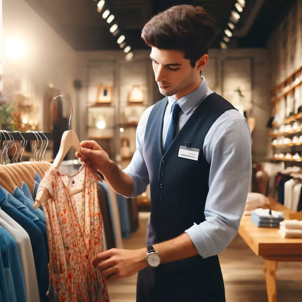 Görsel: Moda Endüstrisinde Çalışan Bir Satış Görevlisi