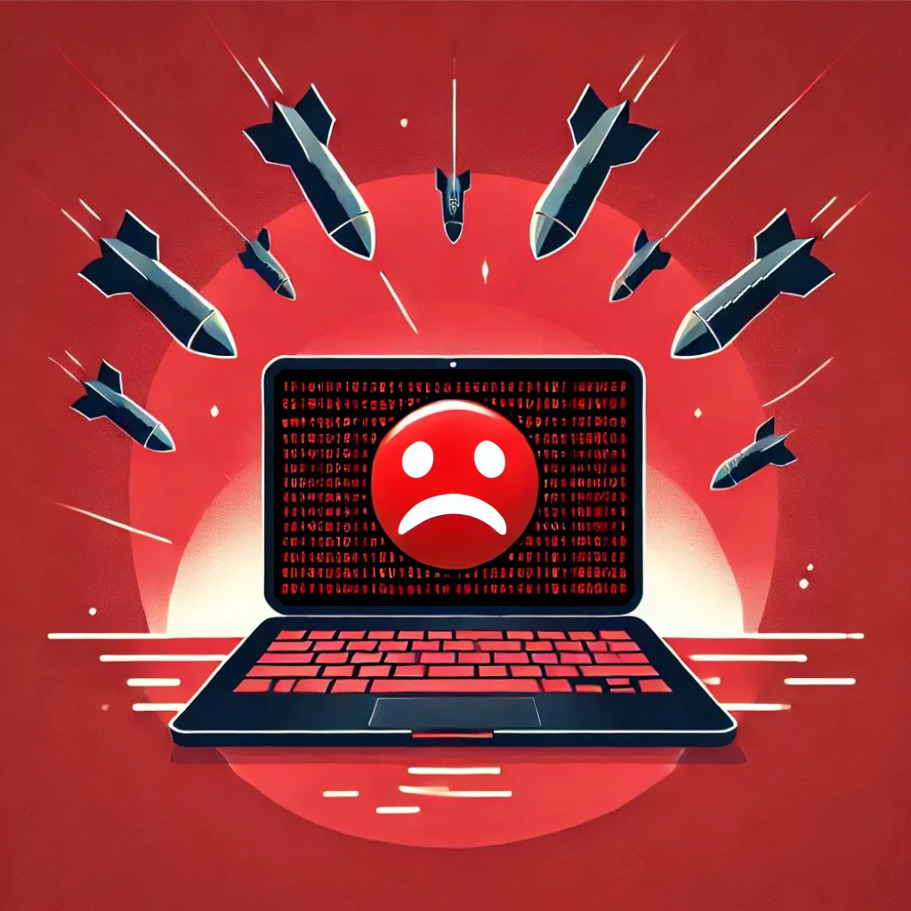Görsel: DDoS Saldırılarının Yaratıcı Bir Tasviri