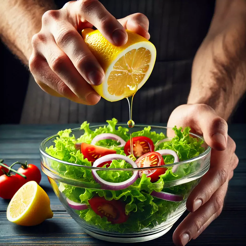 Limon Tüketimi Yolu Olarak Salataya Limon Suyu Sıkılması