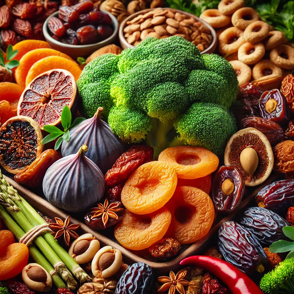 Yüksek Miktarda Protein İçeren Besinlerden Kurutulmuş Meyve ve Sebzeler
