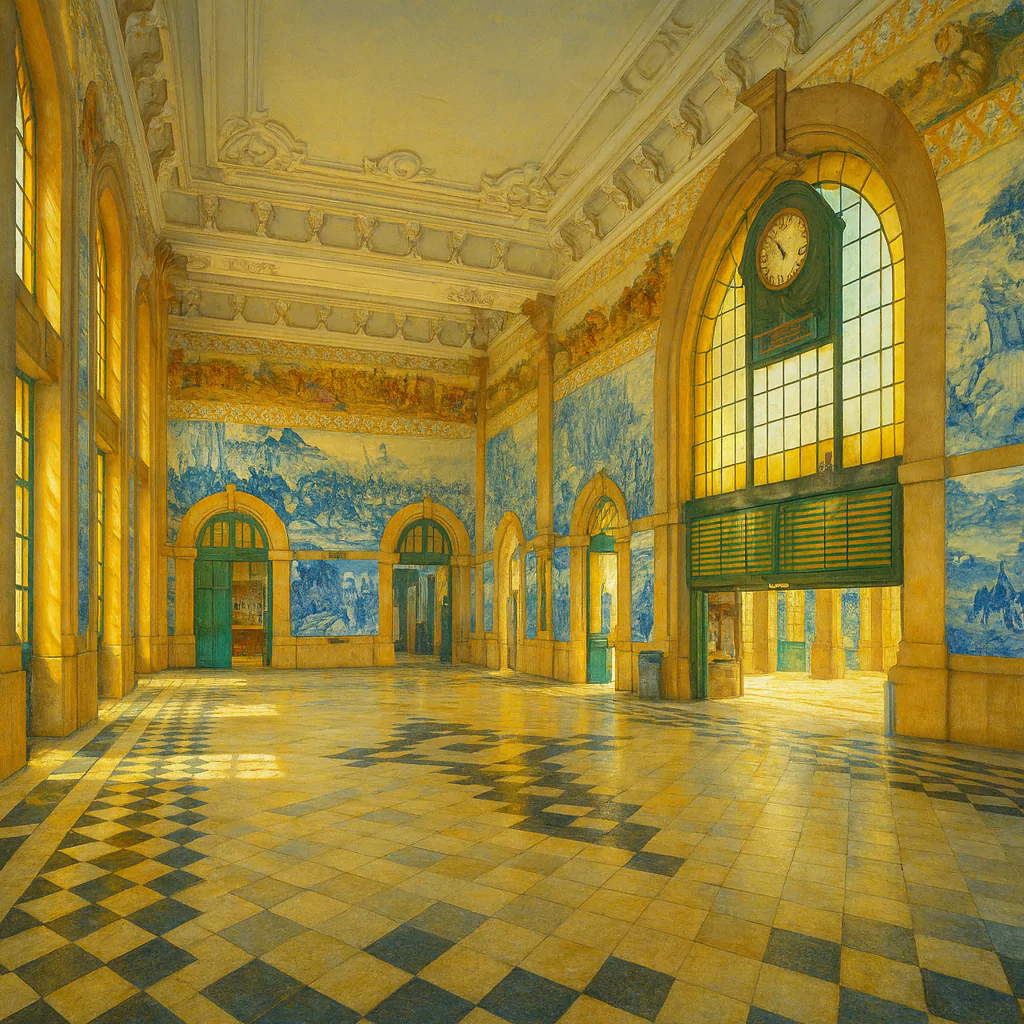 Görsel: São Bento İstasyonu, Porto / Portekiz