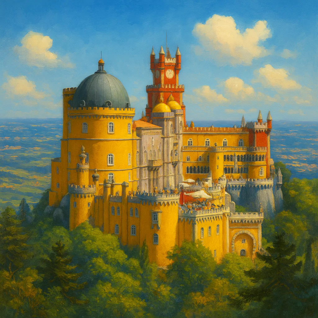 Görsel: Pena Sarayı, Sintra / Portekiz