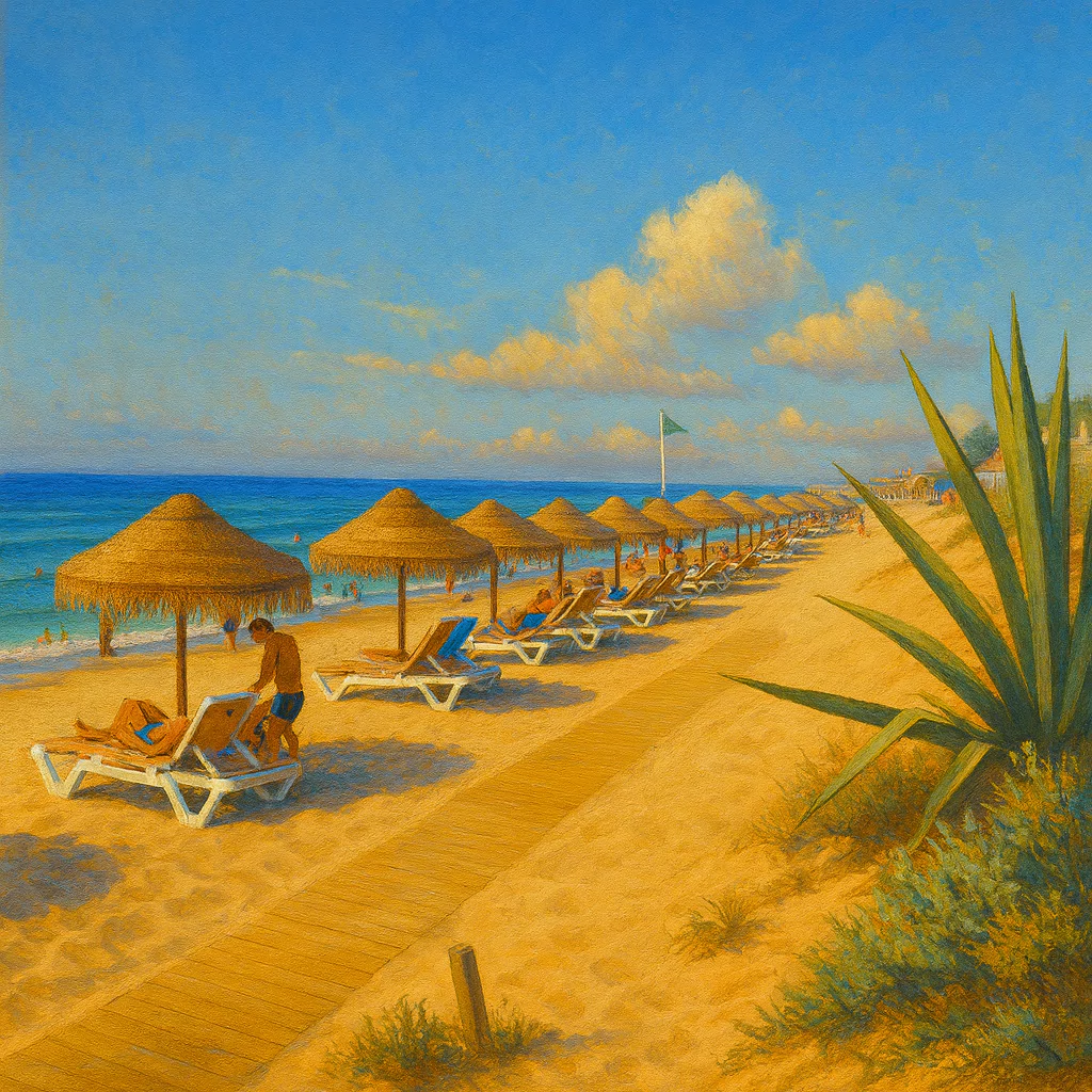 Görsel: Faro Plajı, Faro / Portekiz