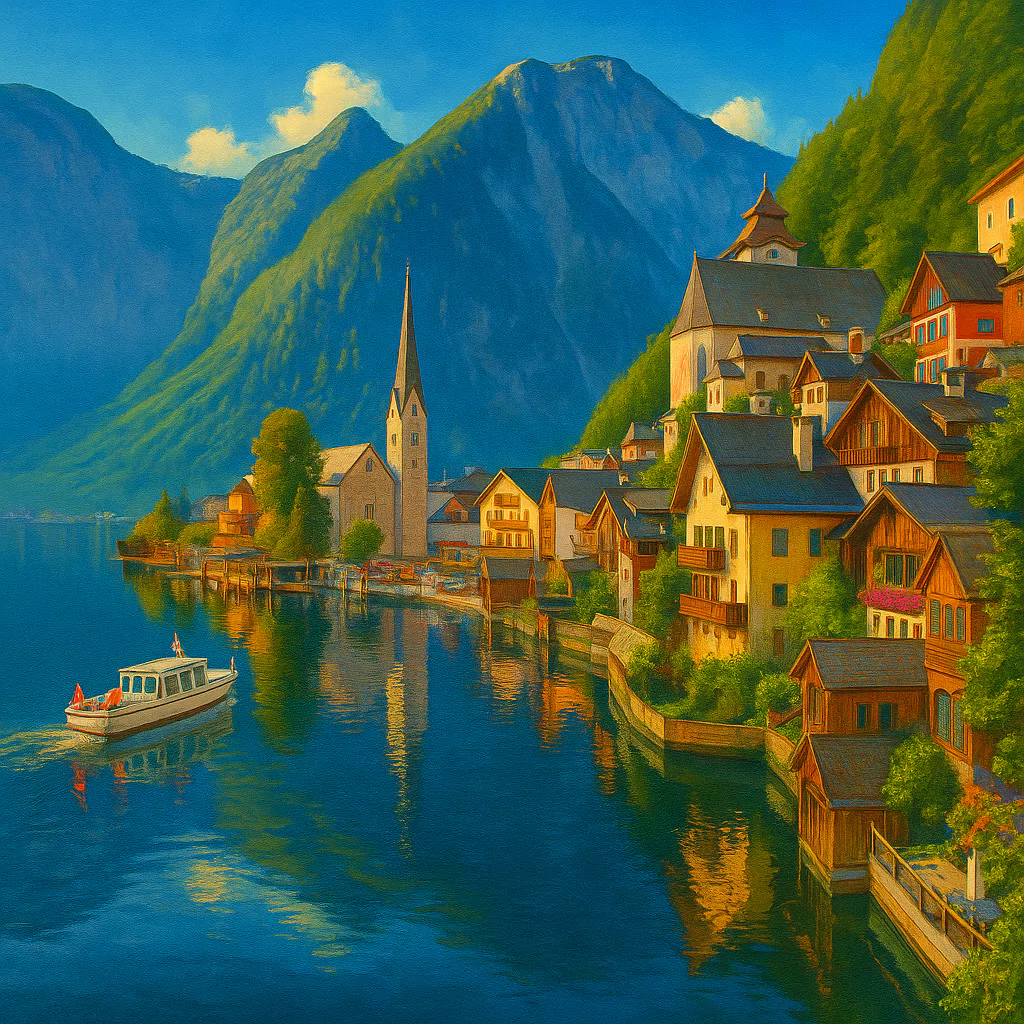 Görsel: Hallstatt Gölü, Hallstatt / Avusturya