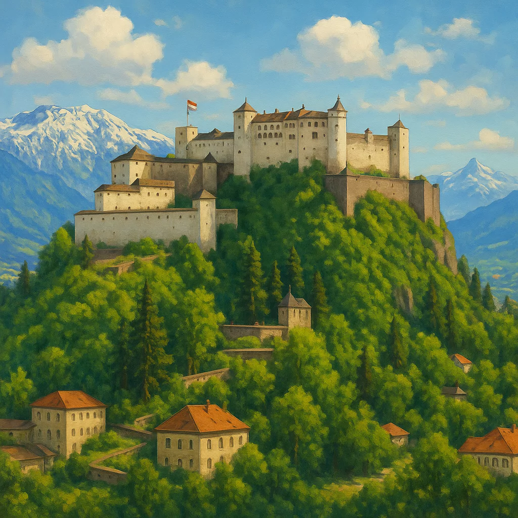 Görsel: Hohensalzburg Kalesi, Salzburg / Avusturya